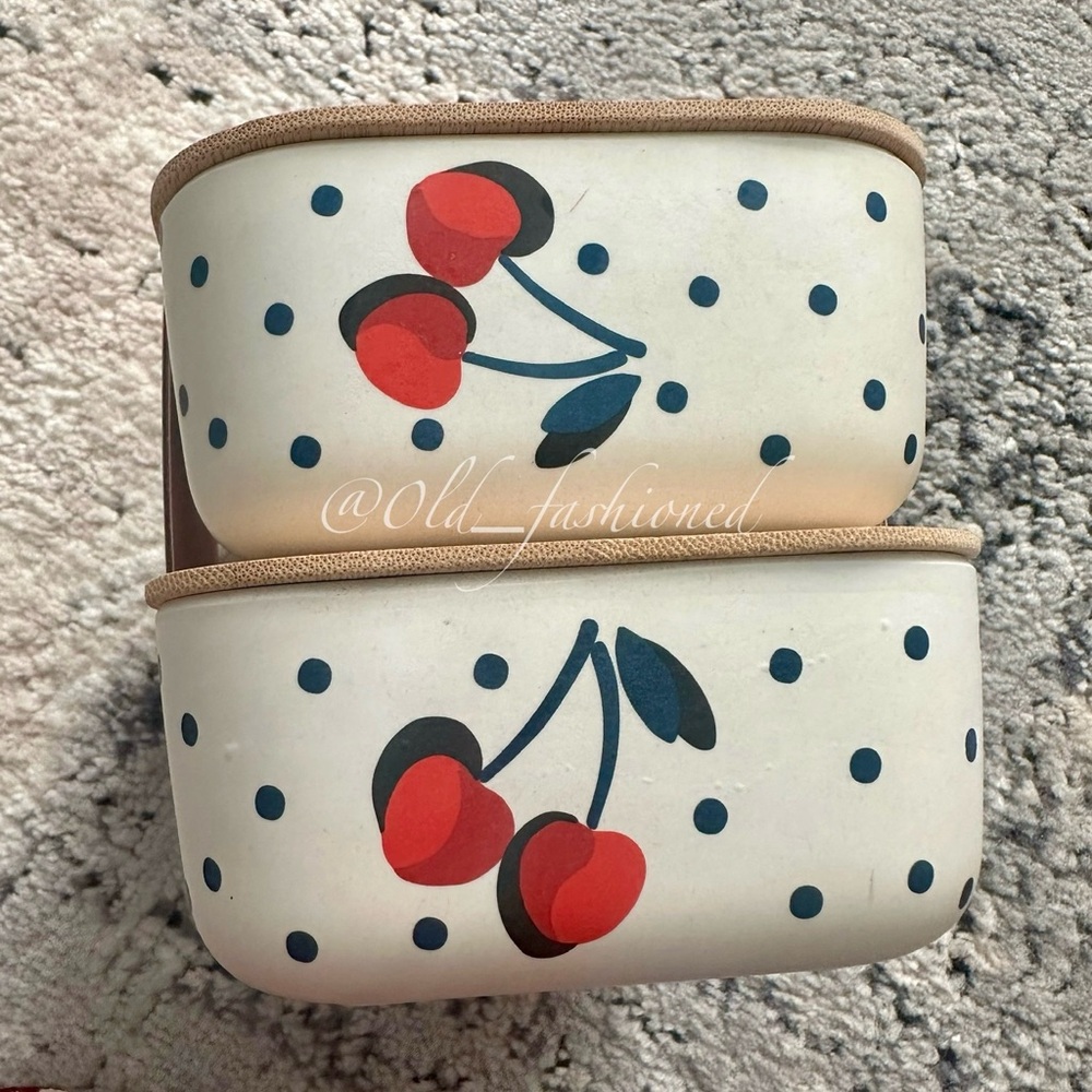 Price Firm - KATE SPADE Cherry Print Container (Set of 2) - Picture 10 of 14